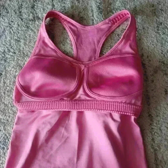 Nike Dri-Fit Womens Pink Racerback Striped Workout Tank M - Picture 15 of 15